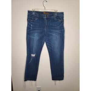 KUT from the Kloth distressed crop denim jeans with raw hem - 12